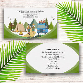 Camping Resort RV Park Utomhusdesign Visitkort