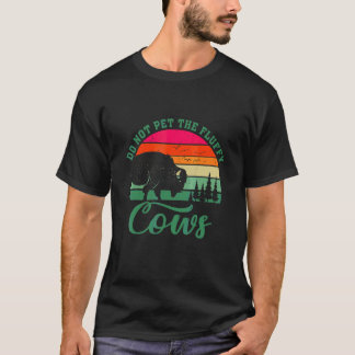 Camping Retro Bison Rör Inte De Fluffiga Korna T Shirt