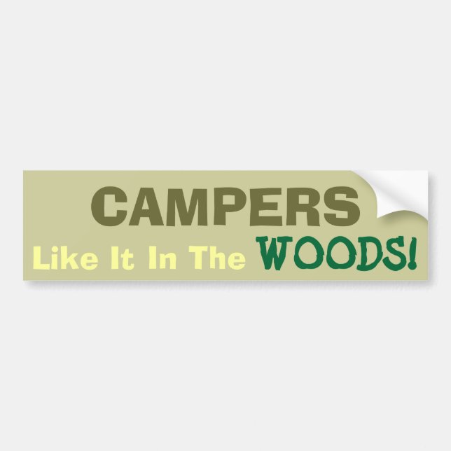 Camping Roligt! Bildekal (Framsidan)
