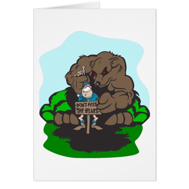 Camping Roligt Hälsningskort (Framsidan)