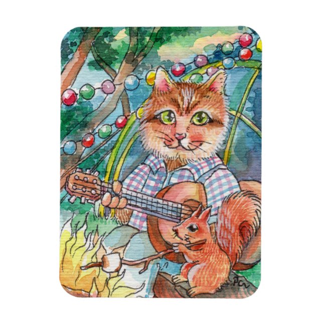 Camping Roligt Magnet (Vertikal)