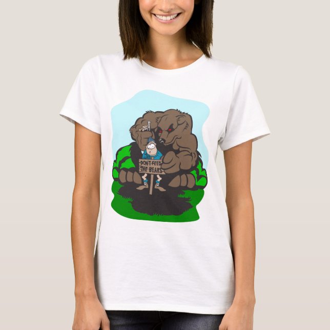 Camping Roligt T Shirt (Framsida)