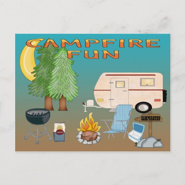 Camping Roligt vykort (Framsida)