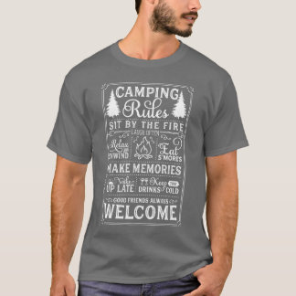 Camping Rules Camping Lover Campfire Adventure gif T Shirt