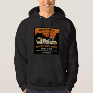 Camping RV Caravan-drottning Hoodie