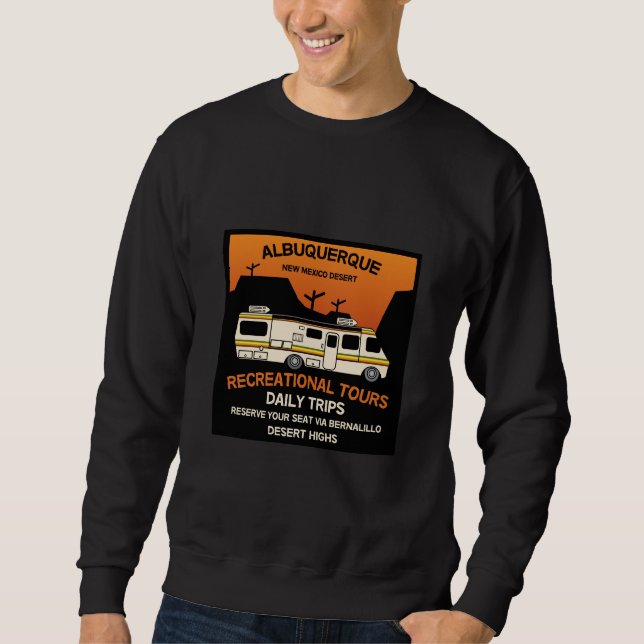 Camping RV Caravan-drottning Lång Ärmad Tröja (Framsida)