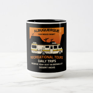 Camping RV Caravan-drottning Två-Tonad Mugg