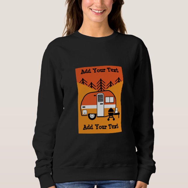 Camping RV:s drottning T Shirt (Framsida)
