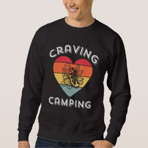 Camping Saker Women Retro Camper People som Kärlek Lång Ärmad Tröja