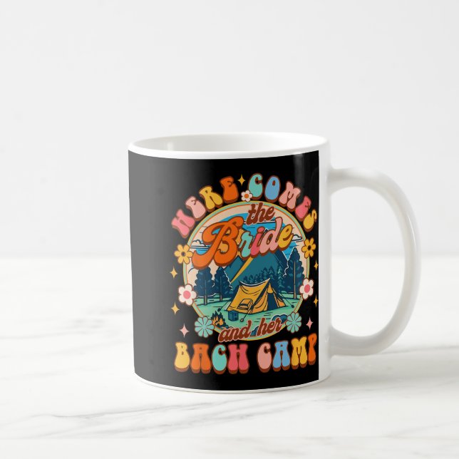 Camping Sängkammarbrud Här kommer bruden och henne Kaffemugg (Höger)