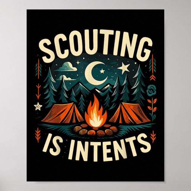 Camping Scouting is intents scout Camper Poster (Framsidan)