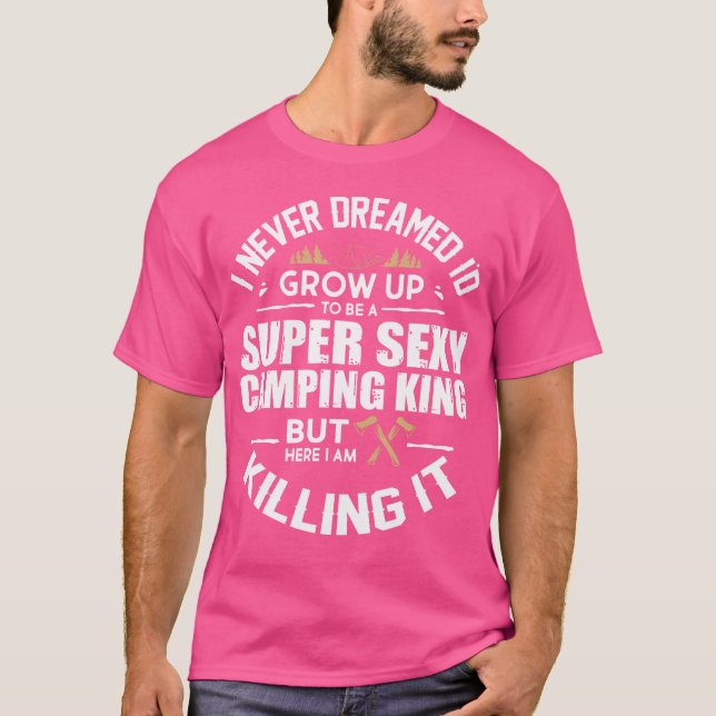 Camping Shirt Manar Camper Rv Camping Vacation Cam T (Framsida)