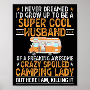 Camping Shirt Manar Funny Valentines day Camping H Poster