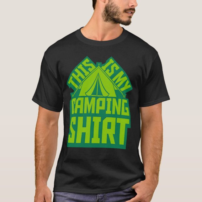 Camping shirt outr tent family t shirt (Framsida)