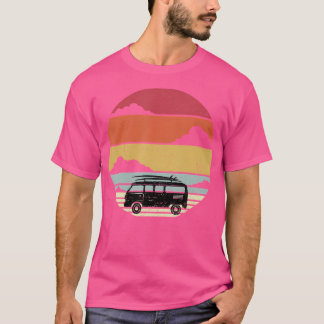 Camping Shirt Vintage Retro Campervan Camp Älskare T