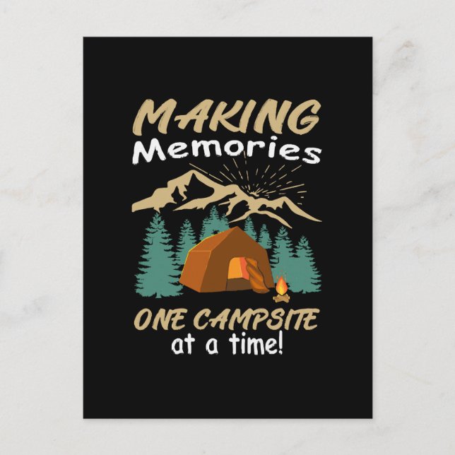 CAMPING Skapar Minnen Vykort (Framsida)