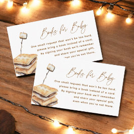 Camping Smore Roligt Baby Shower Bokar för Baby Tilläggskort