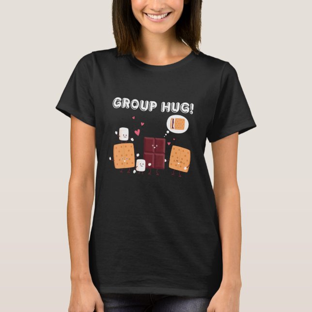Camping Smores Marshmallow Smores Camping Group H T Shirt (Framsida)