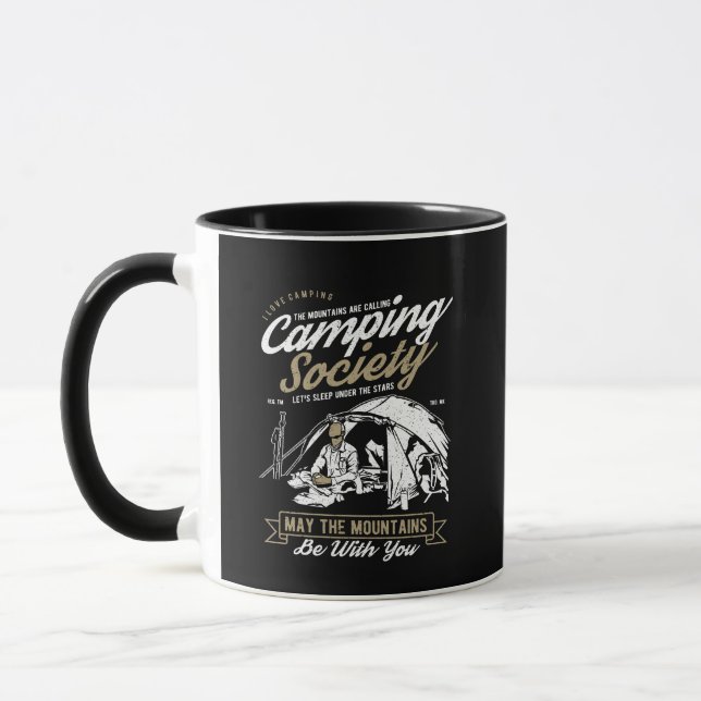 Camping Society May the Mountains be With You Mugg (Vänster)