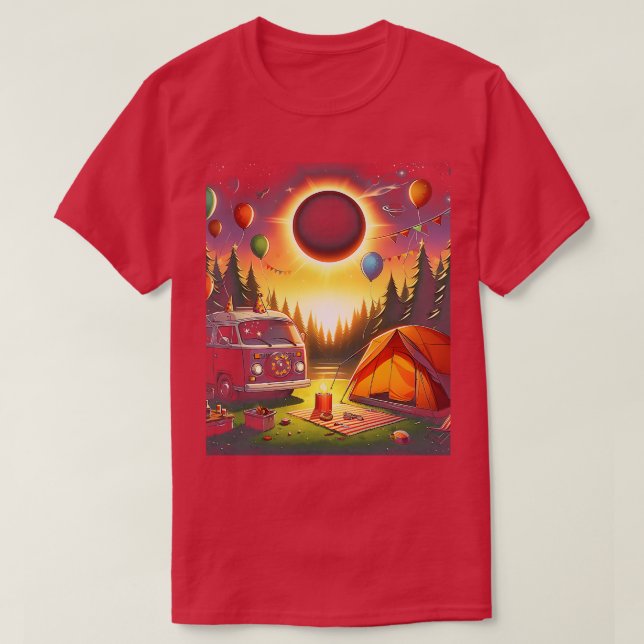 Camping Solar Eclipse My First Total Solar Eclipse T Shirt (Design framsida)
