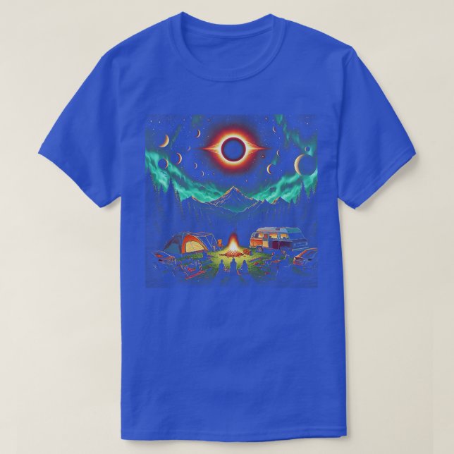 Camping Solar Eclipse My First Total Solar Eclipse T Shirt (Design framsida)