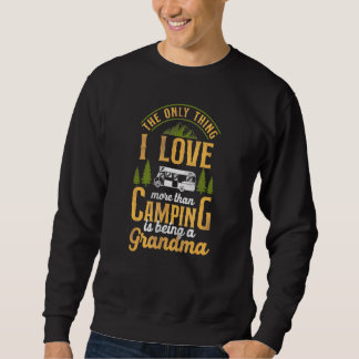 Camping som är en farmmotorfamilj lång ärmad tröja