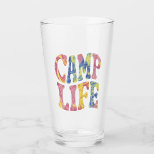 Camping Sommar Tjejläger Livet Tie-Die Retro Glaskopp