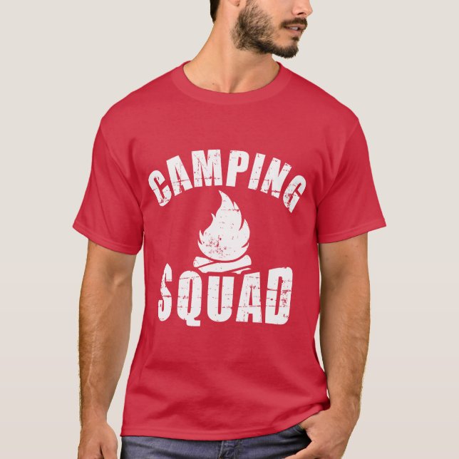 Camping Squad pojke T Shirt (Framsida)