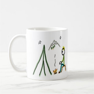 Camping Stickman Kaffemugg