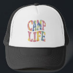 Camping Summer Girls Camp Life Tie-Die Retro Keps<br><div class="desc">Camping Summer Girls Camp Life Tie-Die Retro</div>