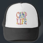 Camping Summer Girls Camp Life Tie-Die Retro Keps<br><div class="desc">Camping Summer Girls Camp Life Tie-Die Retro</div>