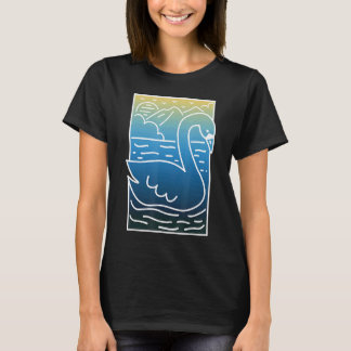 Camping Svan tillbaka till naturen utomhus T Shirt