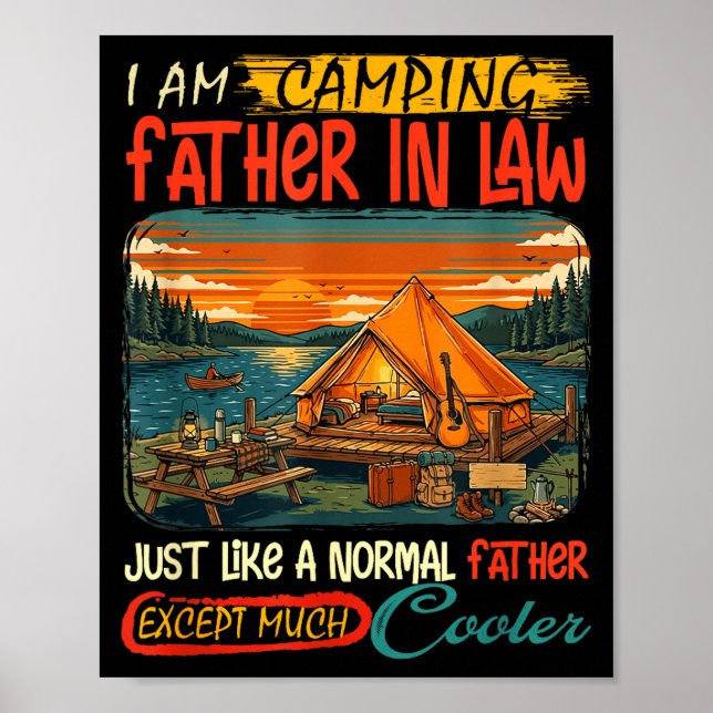 Camping svärfar definition mycket coolare poster (Framsidan)