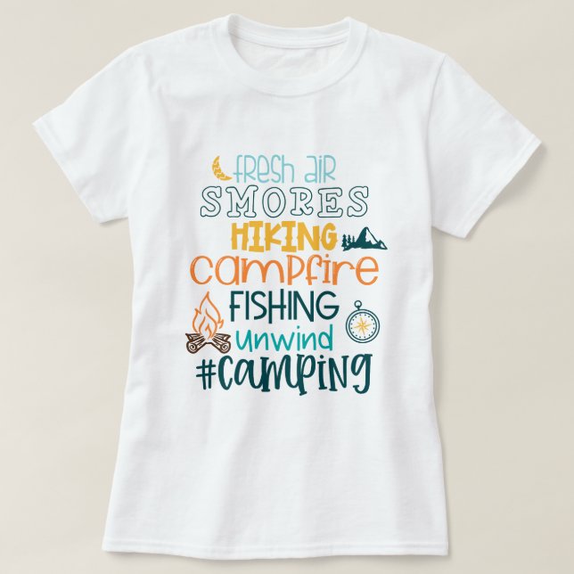 Camping T Shirt (Design framsida)