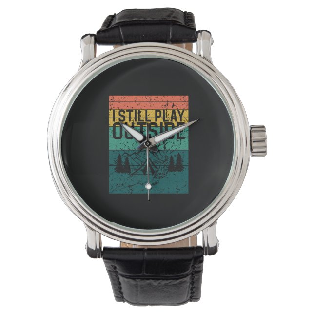 Camping Tält för lägereld Retro Armbandsur (Framsida)