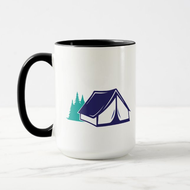Camping Tält i Skogen Mugg (Vänster)