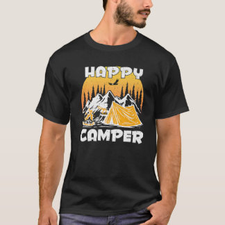 Camping Tält Lycklig Camper Vintage för utomhusakt T Shirt
