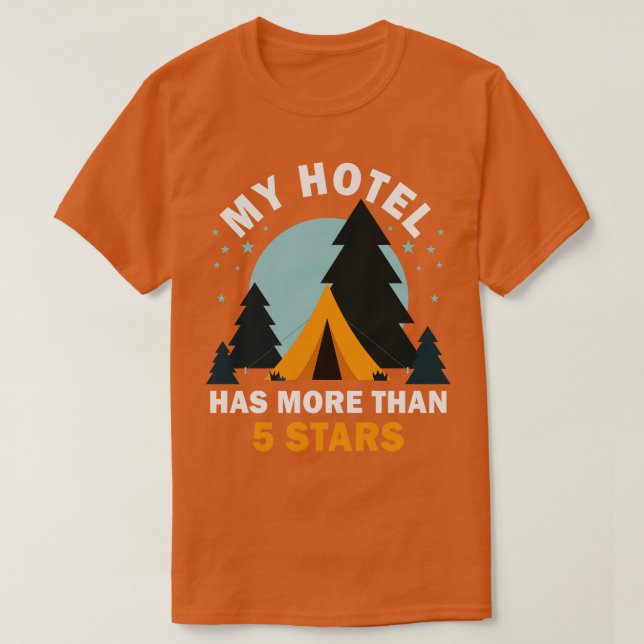Camping Tält Nature Scouts T Shirt (Design framsida)