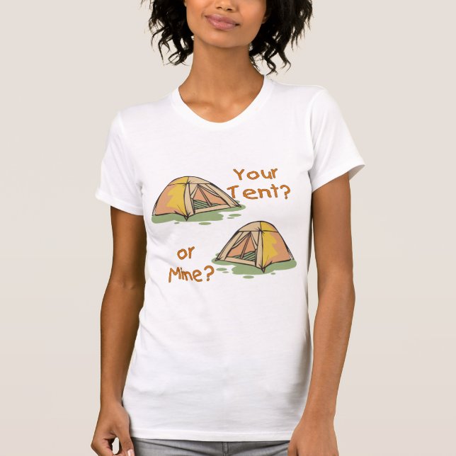 Camping Tält T Shirt (Framsida)
