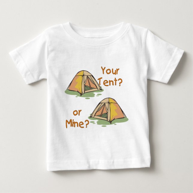 Camping Tält Tee Shirt (Framsida)