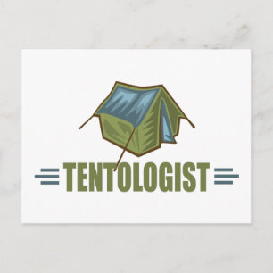 Camping, Tält Vykort