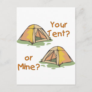 Camping Tält Vykort