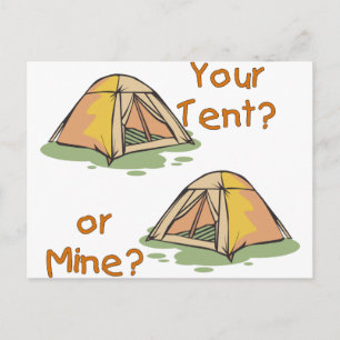 Camping Tält Vykort