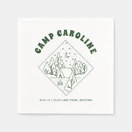 Camping tema Senterparty Pappersservett