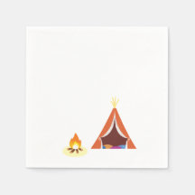 Camping Théed Birthday Napkins