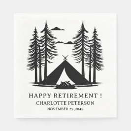 Camping Theme Pension Party Napkins Pappersservett