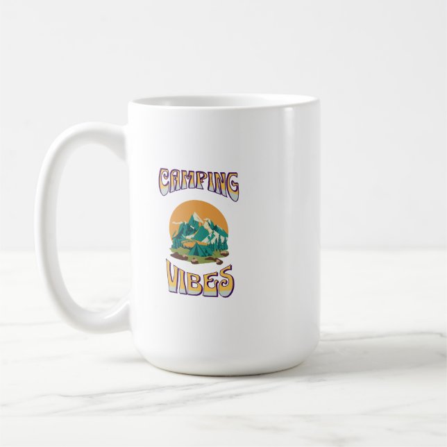 Camping themed tea pot kaffemugg (Vänster)