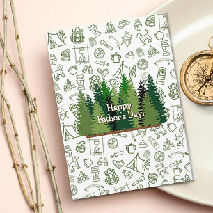 Camping ThMB och Nature Älskare Fars dag Card Kort