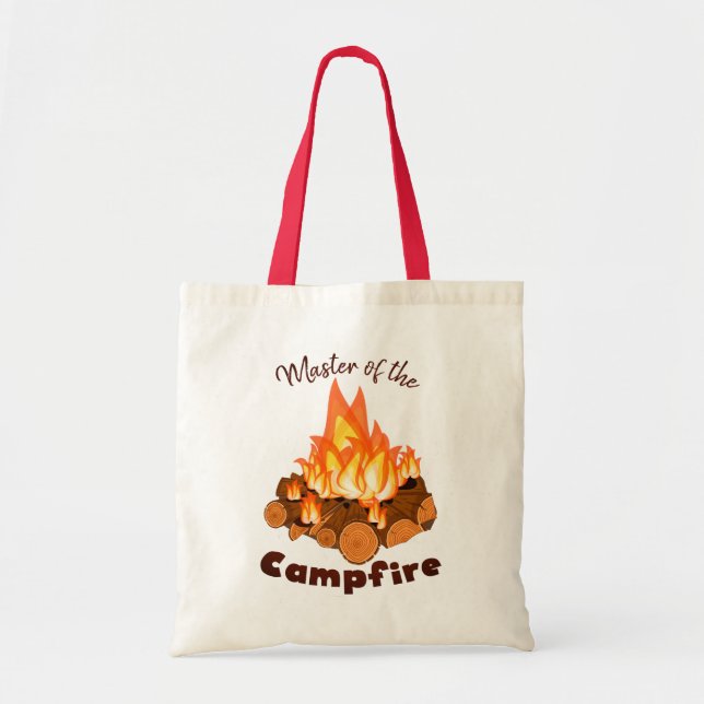 Camping Tote Bag Tygkasse (Framsidan)