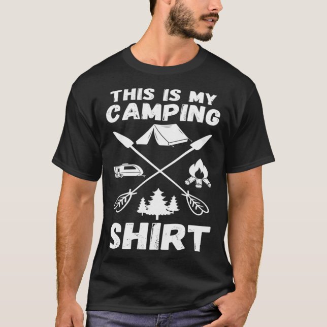 Camping Trailer Dies ist mein Camping   Camper Va T Shirt (Framsida)